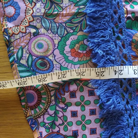 Umgee | Boho Blues Swing Top | L | New - Picture 15 of 15